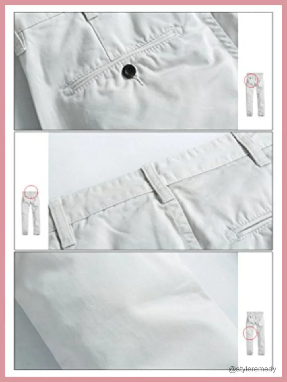 Tapered Flat Front Chino Pants – 100% Cotton 5-Pocket